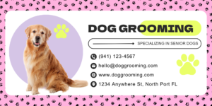 Dog grooming back